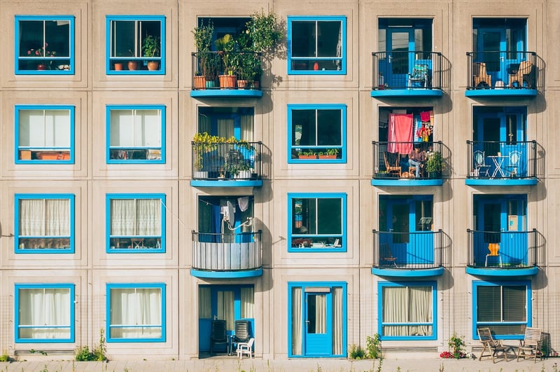 Balcony with plants